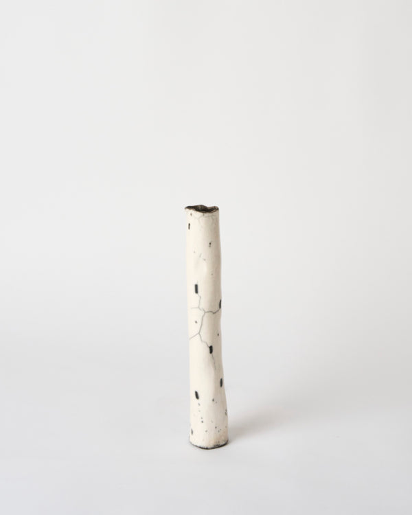 Lia Klugman — 'Naked and Raku Cylinder #16' Sculptural Vessel, 2024