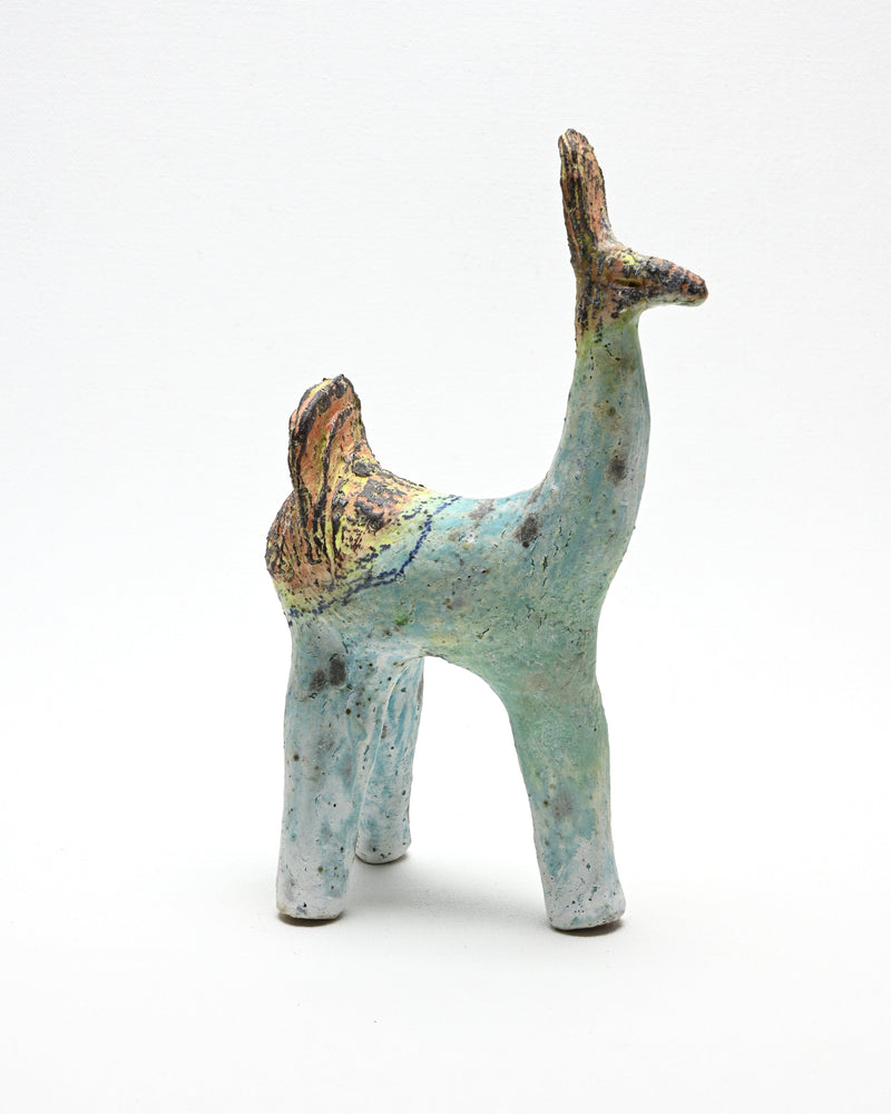 Lilach Mileikowski — 'In Canaanite Land' in Turquoise and Orange, Sculpture, 2025