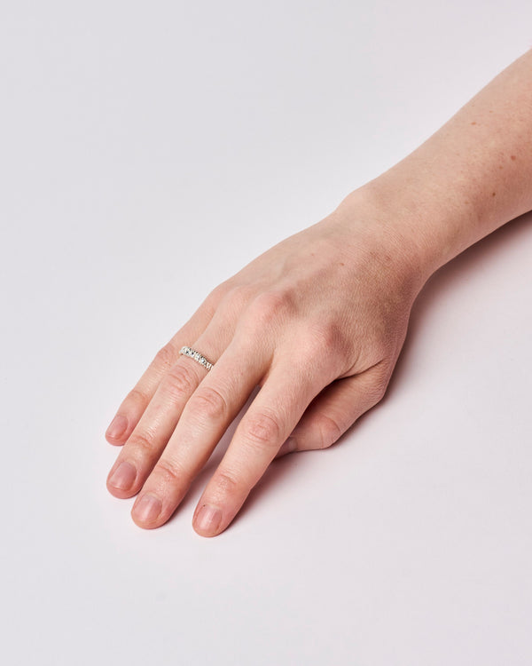 Sophie Quinn  — 'Confetti in Mixed Blue' Band in Sterling Silver with Sapphires