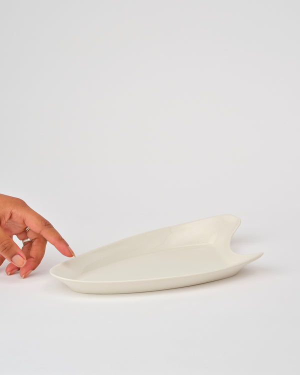 Emma Jimson — 'Eva' Narrow Serving Plate in Bone, 2024