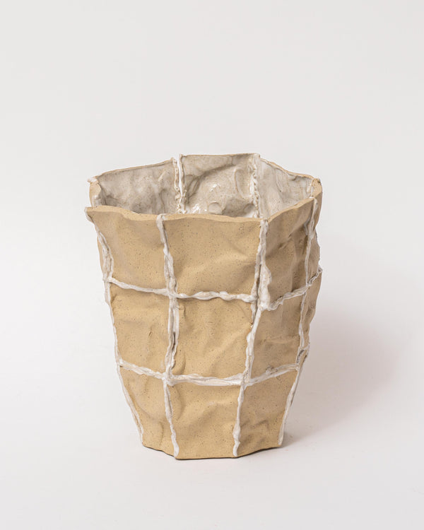 Lucy Tolan — Split Seam Tile Vessel in Beige