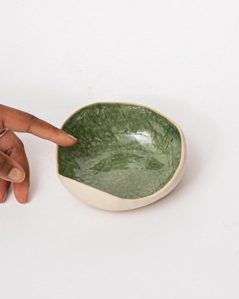 Tracy Muirhead —  Small 'Pebble Bowl 3' in Green