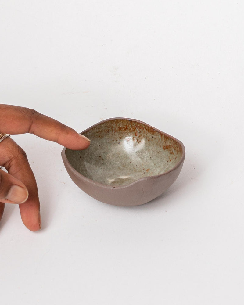 Tracy Muirhead —  Smallest 'Pebble Bowl' in Muted Grey Burnt Earth