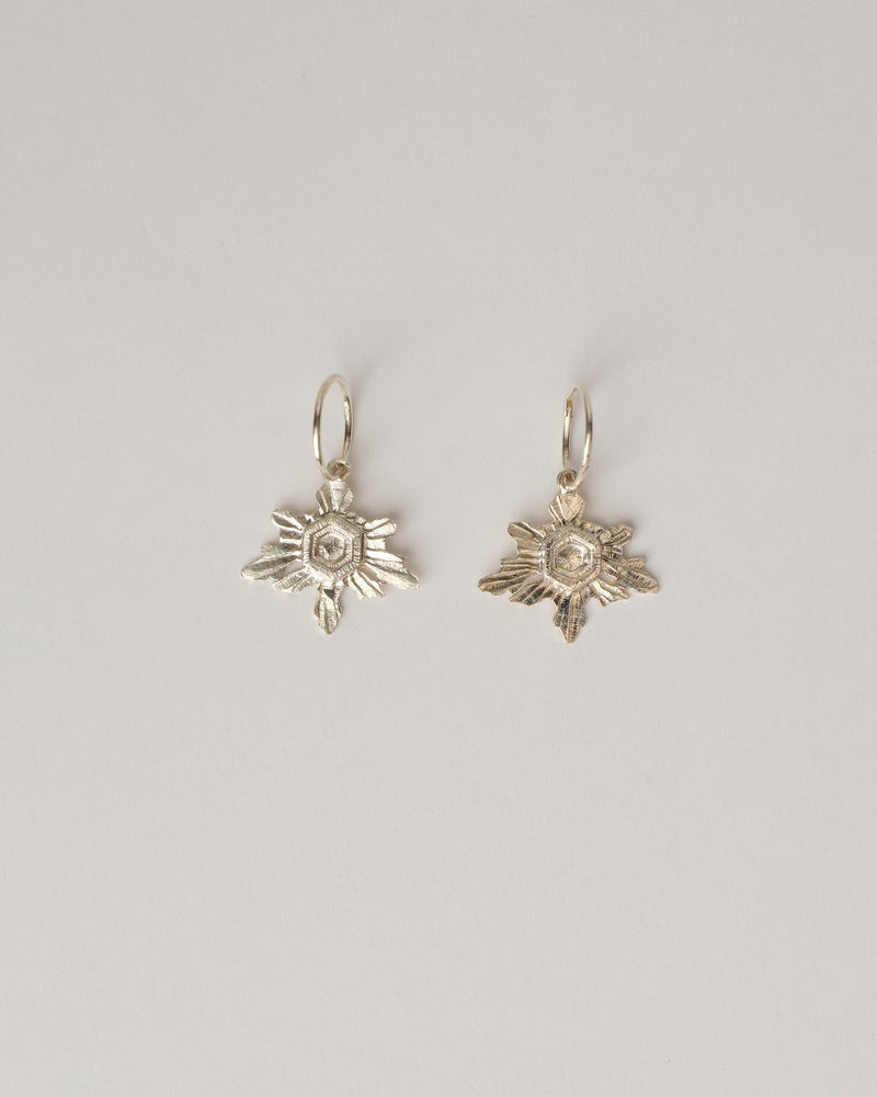 Aurelia Yeomans  — 'Snowflake Hoops' Earrings