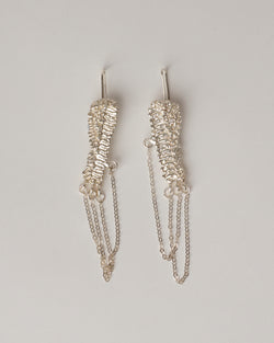 Sophie Quinn  — 'Tethered Chain #2' Earrings in Sterling Silver