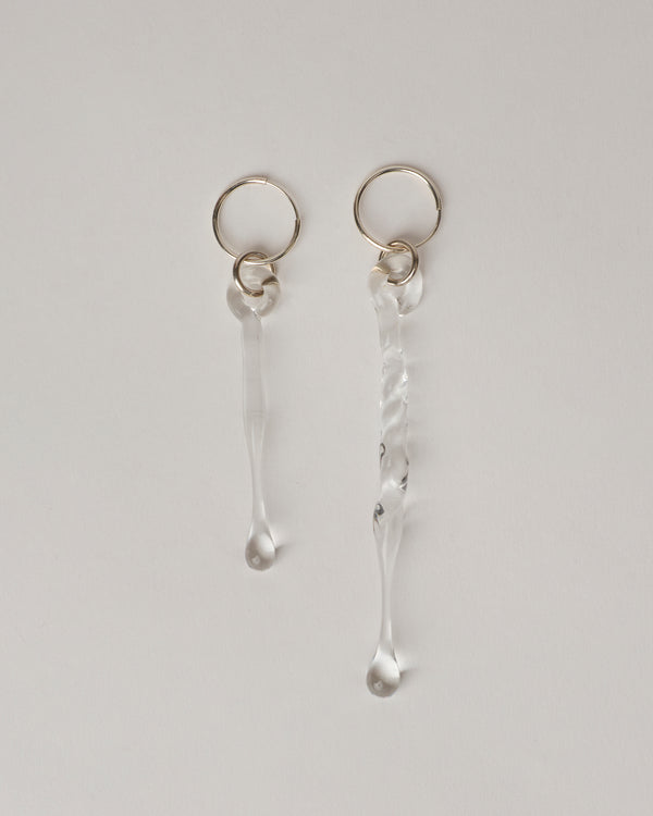 Bobby Corica  — 'Gravitas' (Pair) Earrings with Glass