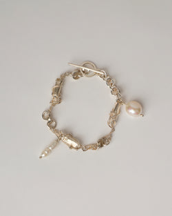 Bobby Corica — 'Ancora' Silver Bracelet, with Pearl