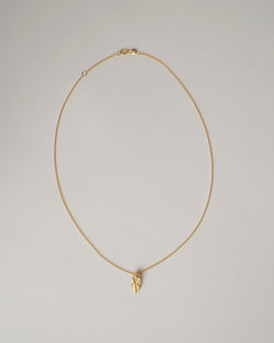 ZIPEI — 'Written in Leaf' Necklace in Gold