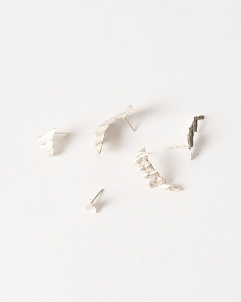 Emily O'Brien – 'Cheap as Chips' Earring in Silver