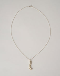 ZIPEI — 'Spine' Necklace in Silver