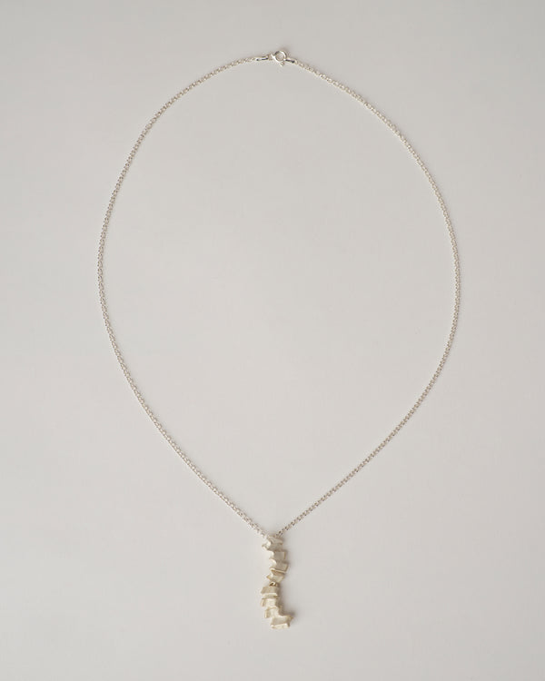 ZIPEI — 'Spine' Necklace in Silver