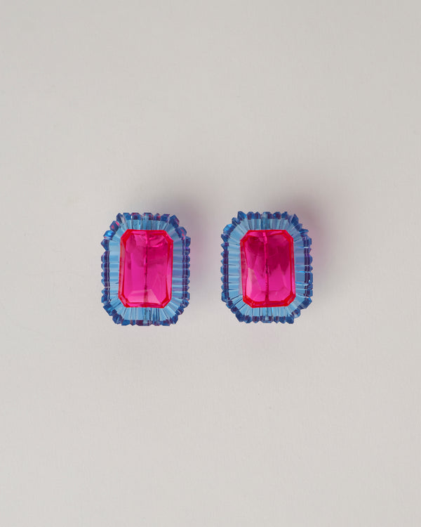 Kath Inglis  — 'Mega Gem Studs - Windex and Pink' Earrings