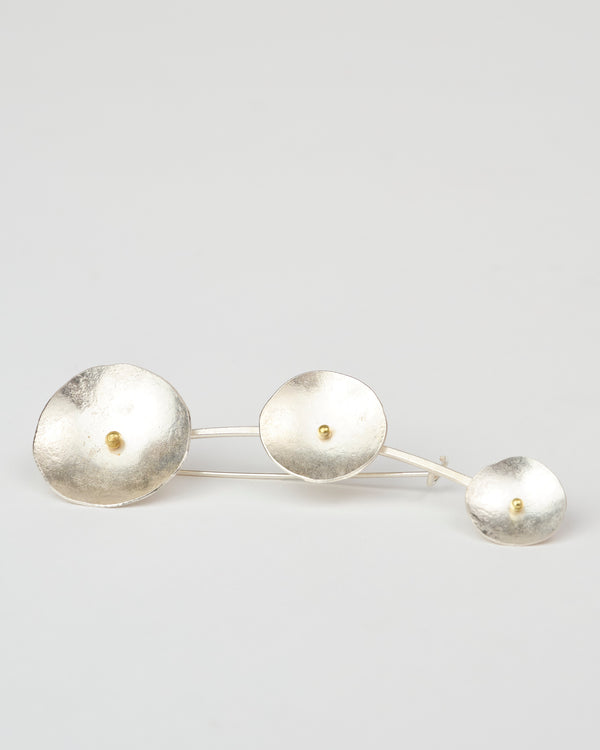 Shimara Carlow — Large 'Three Lunar' Brooch