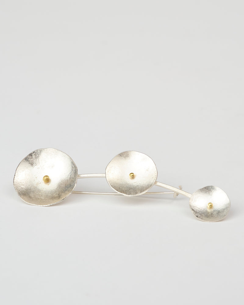 Shimara Carlow — Large 'Three Lunar' Brooch