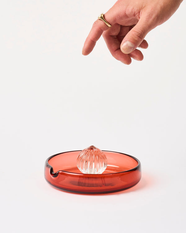 Alexandra Hirst — 'Orange Juicy Bowl' Hand Blown Glass