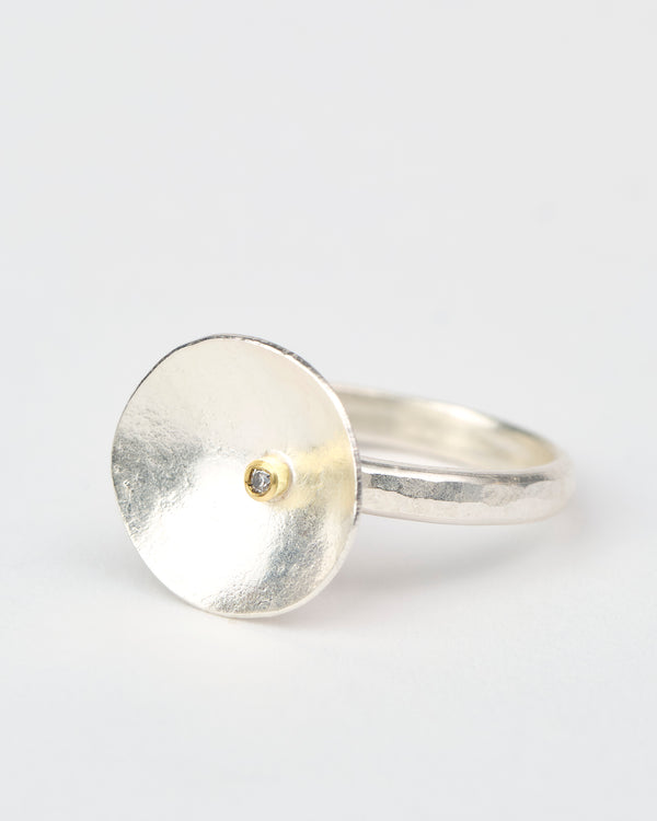 Shimara Carlow — 'Lunar' Ring with Diamond