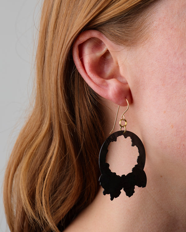 Aurelia Yeomans  — 'Cycles' Enamelled Earrings with Gold Vermeil