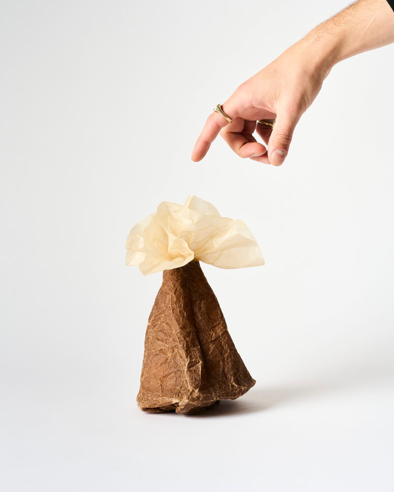 DNJ Paper – 'Medium Gathering' Vase in Cedar Bark