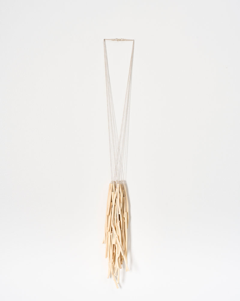 Sarah Lockey – 'A Brushing of Branches' Series, Necklace with Silver Branch, 2024