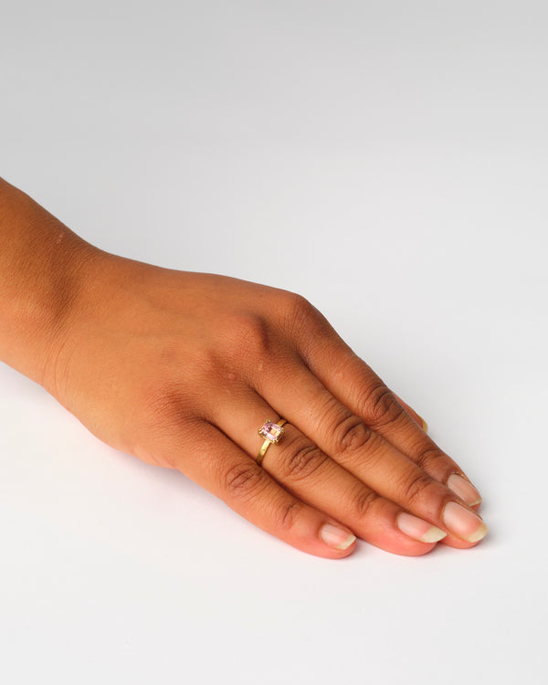 Shimara Carlow — Pink Tourmaline Ring in 18k Gold