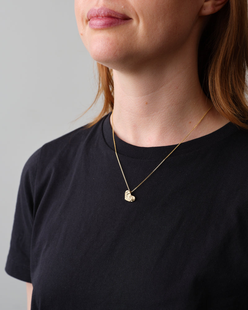 ZIPEI — 'Written in Heart ' Necklace in Gold