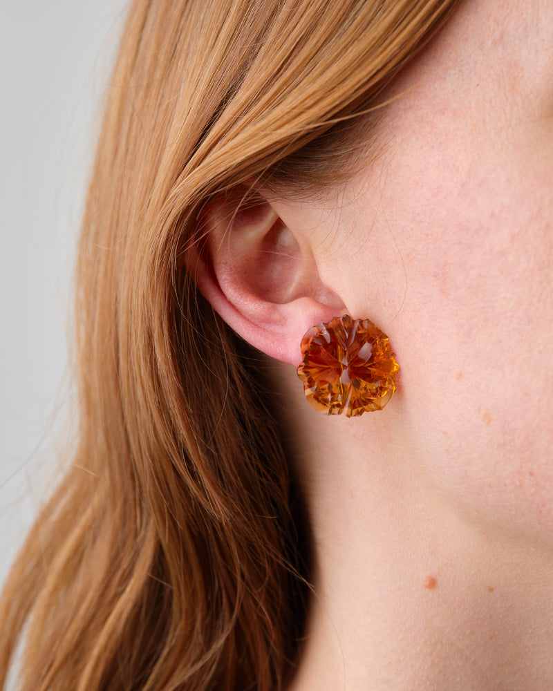 Kath Inglis  — 'Doily Stud - Orange' Earrings