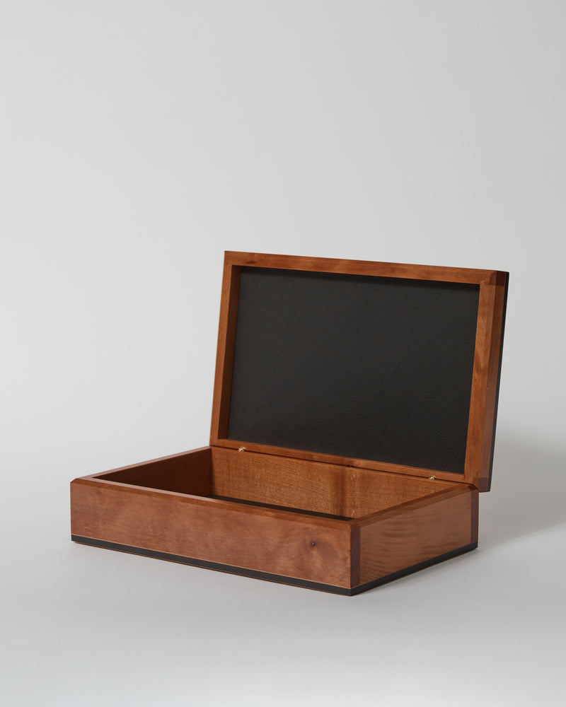 Anton Gerner — 'Boxiliary’ Figured Myrtle, Wooden Box