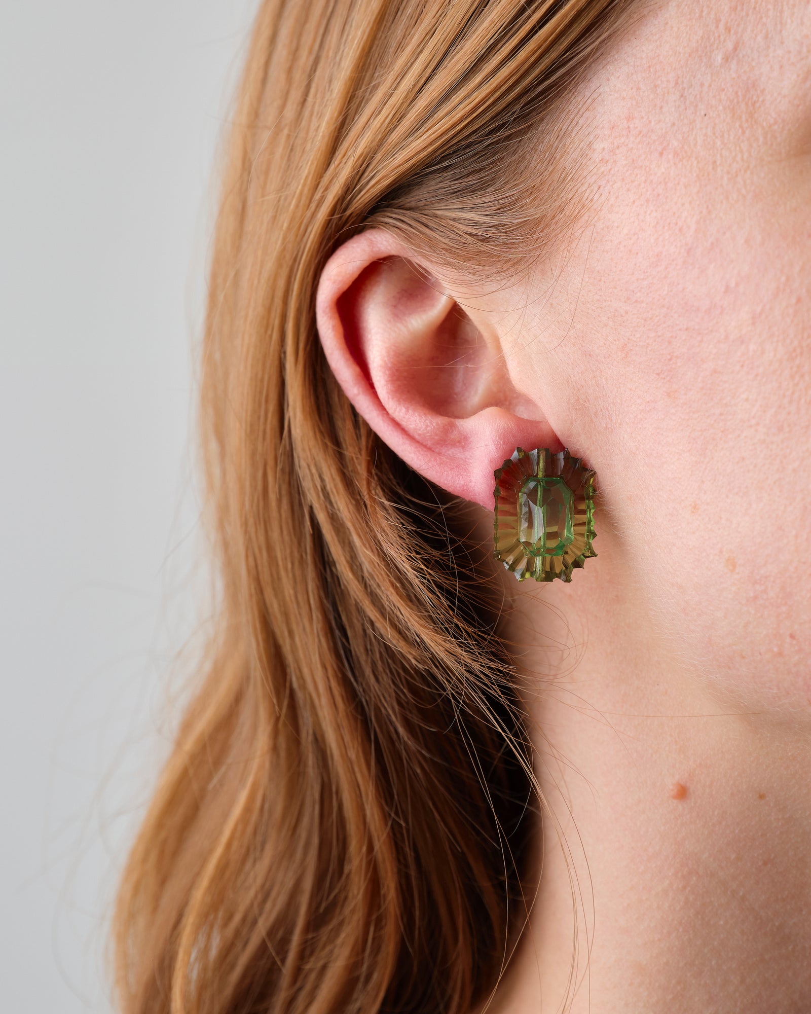 Kath Inglis — 'Gem Studs Green and Green' Earrings SHOP@Craft