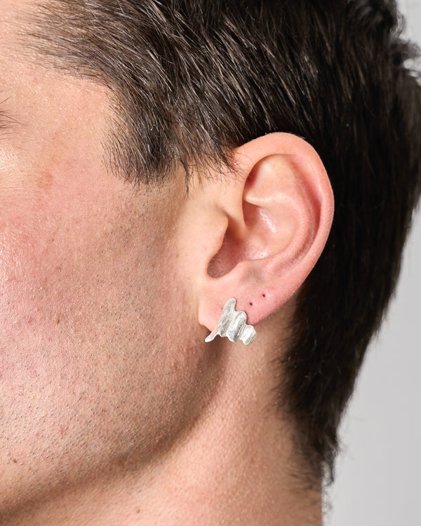 Emily O'Brien – 'Cheap as Chips' Earring in Silver