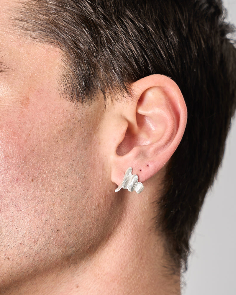 Emily O'Brien – 'Cheap as Chips' Earring in Silver