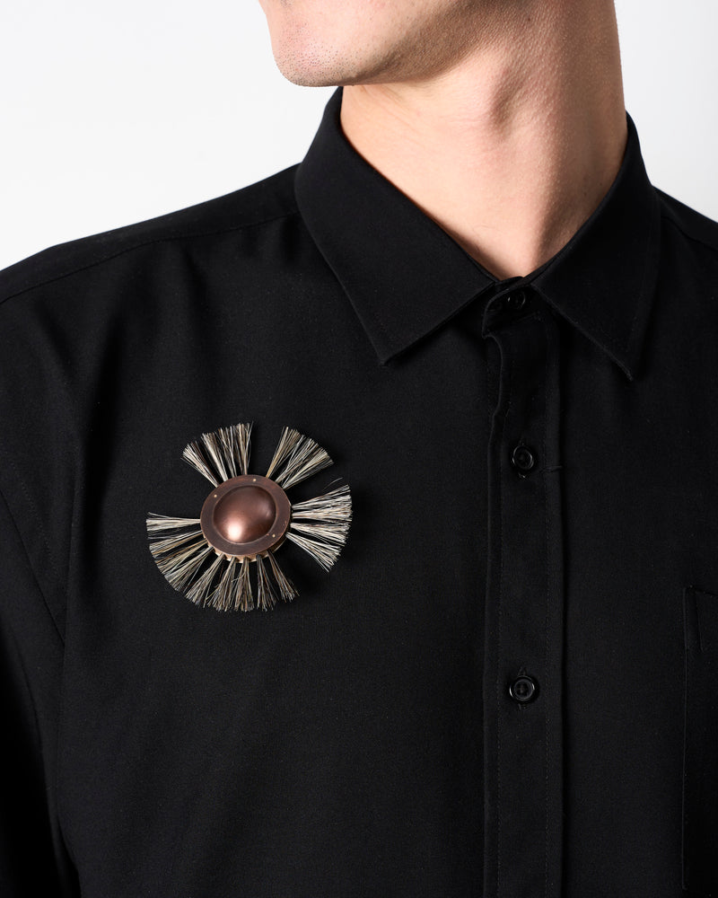 Anke Kindle – 'Kugelscrubber' Mini Brooch in Grey