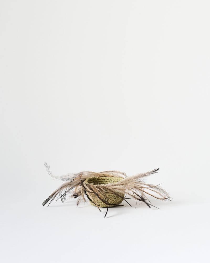 Aunty Patsy Doolan — 'Small Basket with Feathers', (2025)
