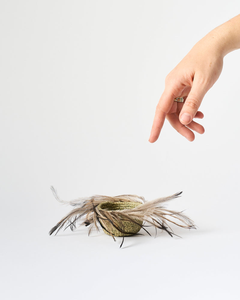 Aunty Patsy Doolan — 'Small Basket with Feathers', (2025)
