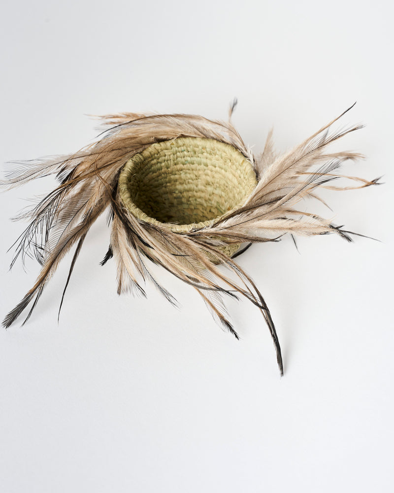 Aunty Patsy Doolan — 'Small Basket with Feathers', (2025)
