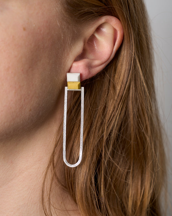 Lauren Trojkovic — 'Oval Splice' Earrings