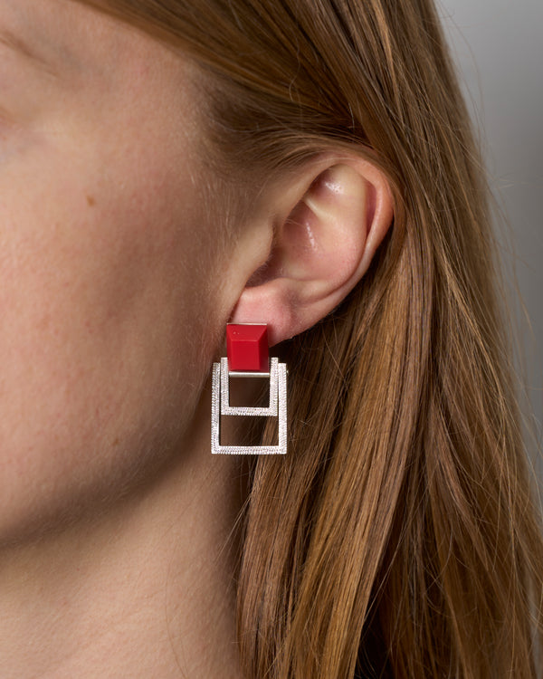 Lauren Trojkovic — 'Square Drop' Earrings