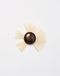 Anke Kindle – 'Kugelscrubber' Small Brooch in White