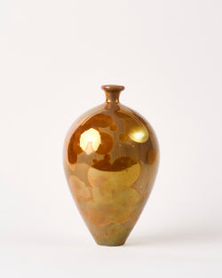 Ted Secombe — Crystalline Glaze Vase, 'Rose Gold'