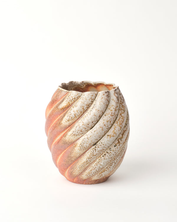 Terunobu Hirata — Wood Fired Open Twist Vase