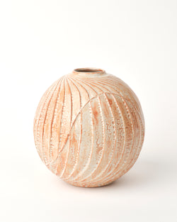 Terunobu Hirata — Fluted Moon Vase in Shino Moon