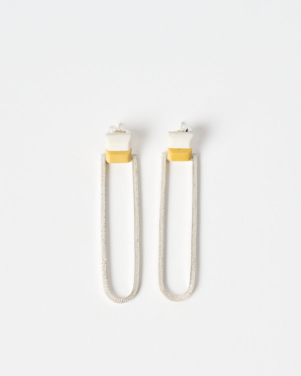 Lauren Trojkovic — 'Oval Splice' Earrings