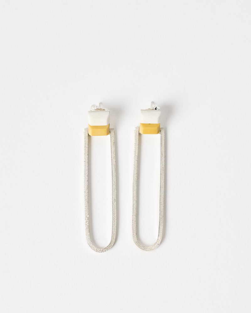 Lauren Trojkovic — 'Oval Splice' Earrings