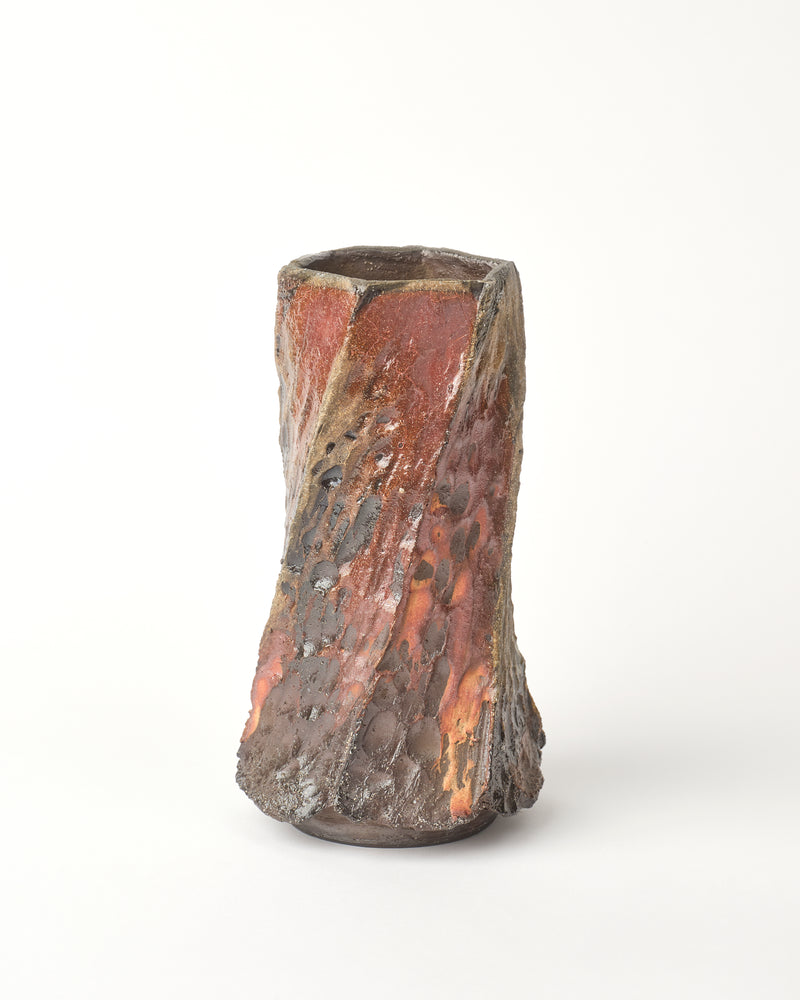 Terunobu Hirata — Wood Fired Tree Trunk Vase