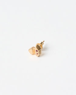 Lauren Trojkovic — 'Crystalline III' Stud in Gold with Sapphires