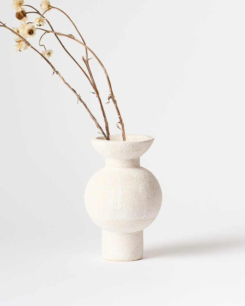 Clae Studio  — 'Heirloom' Vessel in Matte White
