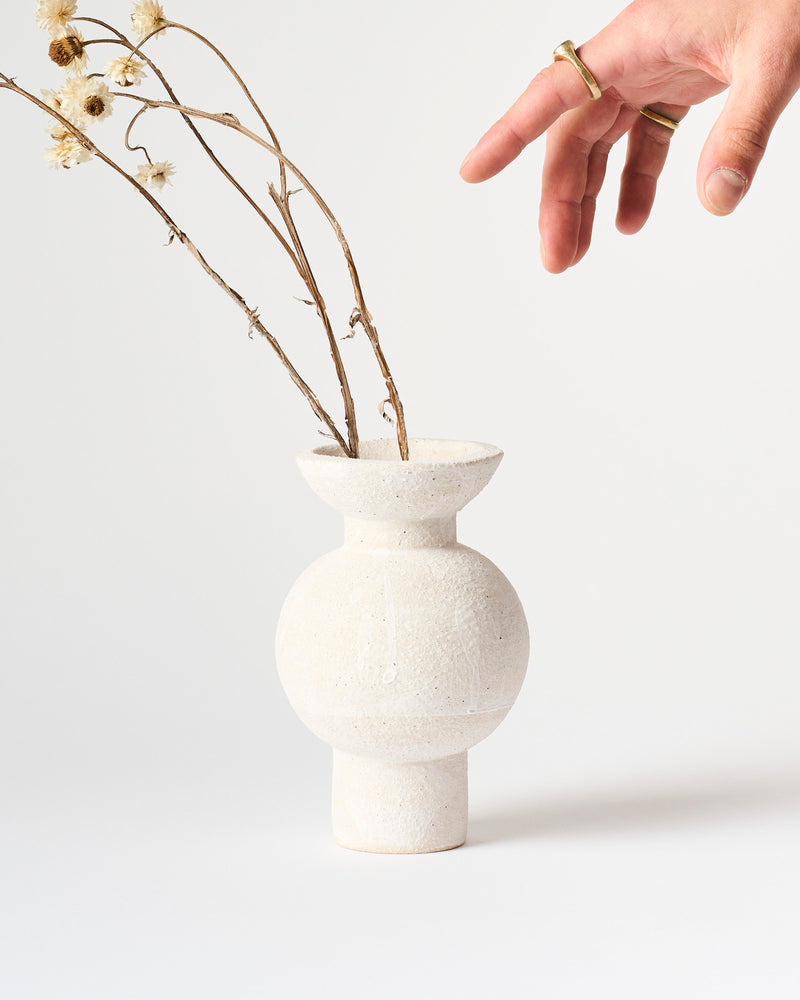 Clae Studio  — 'Heirloom' Vessel in Matte White