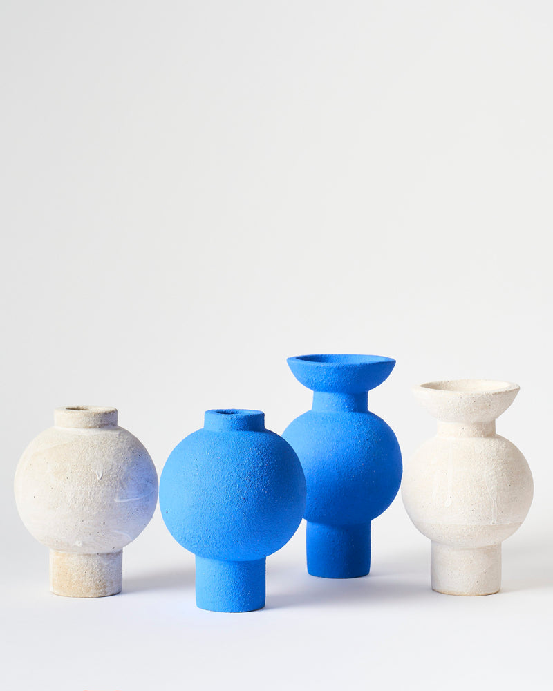 Clae Studio  — 'Moon' Sculptural Vessel in Klein Blue