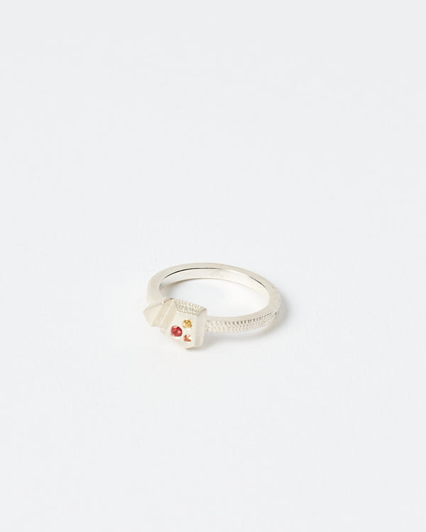 Lauren Trojkovic — 'By my Side' Ring in Silver with Sapphires