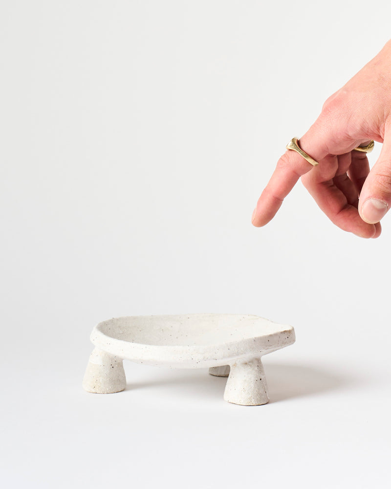 Clae Studio  — 'Ellery' Dish in Matte White