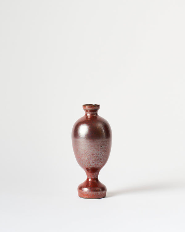 Asahi So —  Small Footed Budvase in Burgundy #2